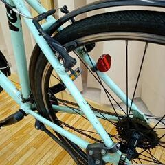 ☆ジモティ割あり☆ BRIDGESTONE クロスバイク 自転車 ギア付き ミント