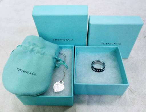 TIFFANY&Co. ティファニー　ハートノーツ　ネックレス　リング　1837　9号　セット　指輪　シルバー　アクセサリー　ブランド　Tiffany＆Co．