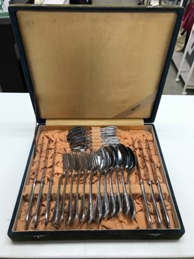 N2401-899 DAIMARU カトラリーセット 24本 キズ・汚れあり ケース汚れあり 中古