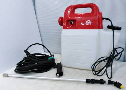 噴霧器　セフティー3　SSA-10　動作良好　タンク容量10L　園芸用薬剤専用　造園　家庭用　藤原産業　電気式