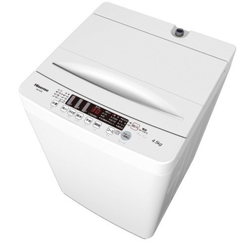 「2.4以降」ほぼ全新23製ハイセンス洗濯機 4.5kg