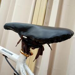 ★ジモティ割あり★ BRIDGESTONE　クロスバイク 自転車 ギア付き　ホワイト　27インチ　クリーニング済　YJ1523