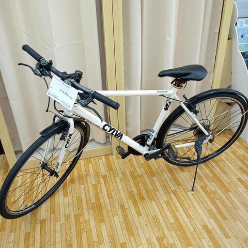 ★ジモティ割あり★ BRIDGESTONE　クロスバイク 自転車 ギア付き　ホワイト　27インチ　クリーニング済　YJ1523