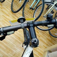 ★ジモティ割あり★ BRIDGESTONE　クロスバイク 自転車 ギア付き　ホワイト　27インチ　クリーニング済　YJ1523