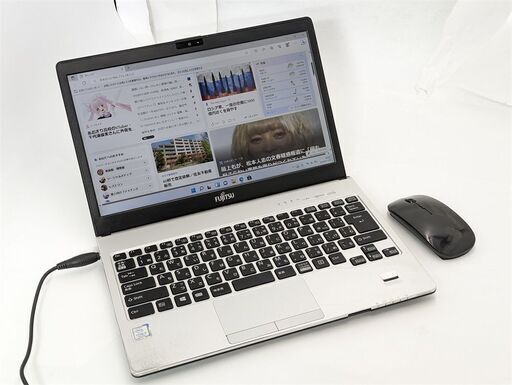 送料無料 高速SSD 新品マウス付き 13.3型 中古ノートパソコン 富士通 S937/S 第7世代 Core i5 8GB 無線 Bluetooth カメラ Windows11 Office