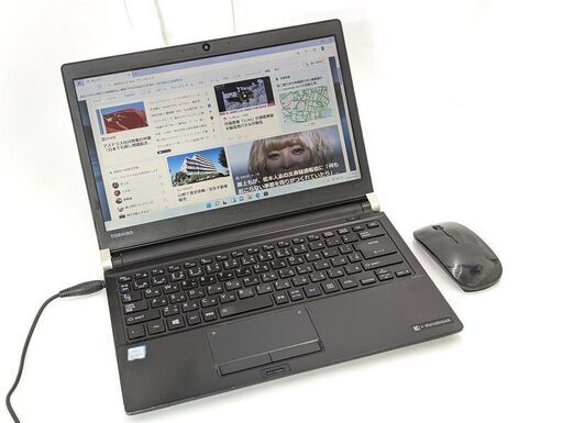 送料無料 新品マウス付き 高速SSD 13.3型 中古良品ノートパソコン 東芝 R73/F 第6世代i5 8GB Wi-Fi Bluetooth カメラ Windows11 Office
