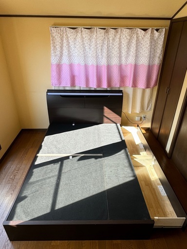 千葉市引き取り限定/FranceBed 収納付きベッドフレーム