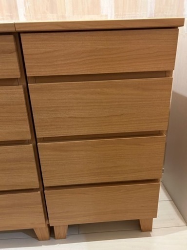 美品 チェスト 高さ75cm 2つセット(ISSEKI RYON) - 棚、シェルフ 