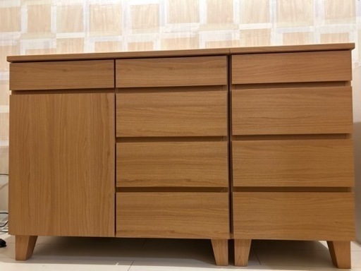 美品 チェスト 高さ75cm 2つセット(ISSEKI RYON)