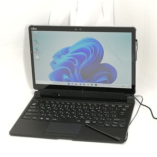送料無料 日本製 高速SSD 13.3型 タブレット 富士通 Q738/SE 中古良品 第7世代 i3 無線 Bluetooth webカメラ Win11 Office