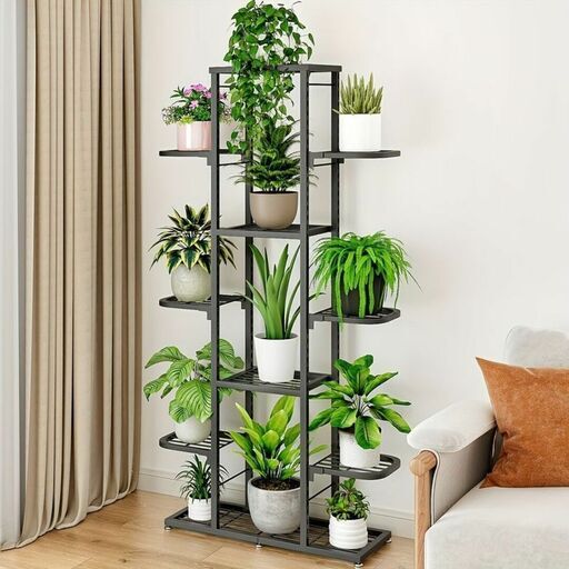 プランター ラック 多段 おしゃれ かわいい インテリア マルチ ポット ラック 多肉植物 観葉植物 室内 ガーデニング グレー