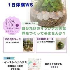 苔テラニウム　1日体験講座