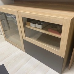 IKEA　組み合わせ食器棚　サイドボード