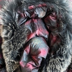 定価15万！BALMAIN 総柄 2way ロングダウン シルバープレート ロゴ