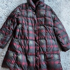 定価15万！BALMAIN 総柄　2way　ロングダウン　シルバープレート　ロゴ