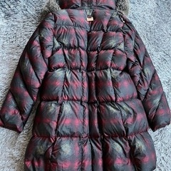 定価15万！BALMAIN 総柄 2way ロングダウン シルバープレート ロゴ