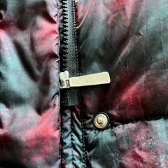 定価15万！BALMAIN 総柄　2way　ロングダウン　シルバープレート　ロゴ