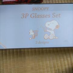 スヌーピー　3P　Glasses Set