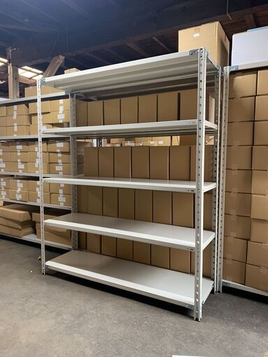 【解体済み6台まとめて】プラスKRスチールラック（天地4段） 幅150×奥45×高180cm