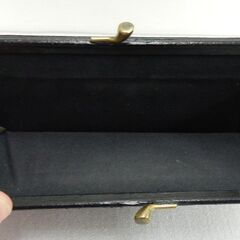 IL BISONTE イルビゾンテ 長財布 がま口小銭入れ付 C0911P ブラック 収納袋付き