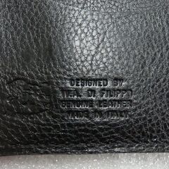 IL BISONTE イルビゾンテ 長財布 がま口小銭入れ付 C0911P ブラック 収納袋付き