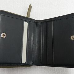 MARGARET HOWELL idea マーガレットハウエル アイデア 二つ折り財布 レザー オリーブ 日本製