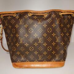 真贋OK LOUIS VUITTONモノグラム ノエ 巾着 ショルダーバッグ レザー