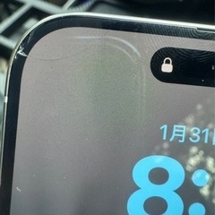 iPhone15Pro Max ホワイト　256㎇　画面ヒビあり