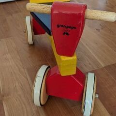 幼児用木製三輪車