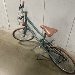 自転車　グリーン　ミニベロ