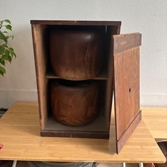 火鉢　木製　2個　木箱あり