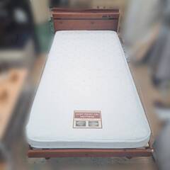 木製シングルベッド　ニトリマットレスセット【配送料込み】