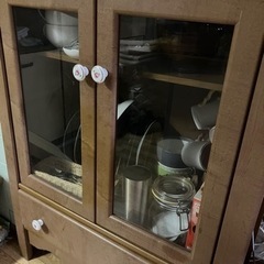 レトロ　食器棚
