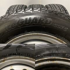 【YK G075 175/80R15】スタッドレス【パジェロミニ 純正ホイール スチールホイール 15インチ 5J5HPCD114.3】　(MTG461)クレジットカード QRコード決済可能