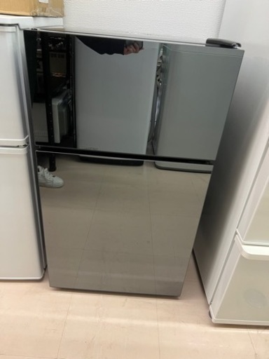 美原店　ノンフロン冷凍冷蔵庫　PRC-B082DM 2021年製　ミラーガラス　81L