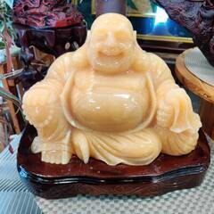 布袋様 石彫 置物 愛品倶楽部柏店】 石彫 布袋様