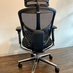 【美品】エルゴヒューマン Enjoy オフィスチェア ブラック（ヘッドレスト付き）EJ-HAM / EJ-HBM　在宅ワーク　椅子