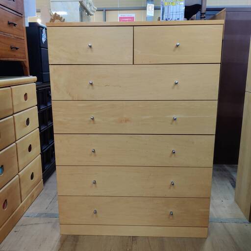 【愛品倶楽部柏店】無印良品 6段7杯ミドルチェスト