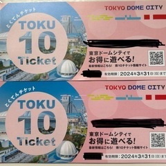 【未使用】得10チケット　2冊　東京ドーム