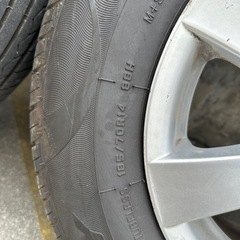 タイヤとホイール４本セット185/70R14 