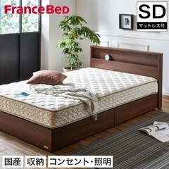 【マットレス美品】フランスベッド (FRANCEBED)セミダブルSD