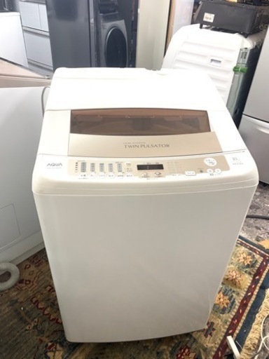 北九州市内配送可能　保証付き　AQUA アクア AQW-VW1000C(W) [簡易乾燥機能付き洗濯機（10.0kg） ローズホワイト]
