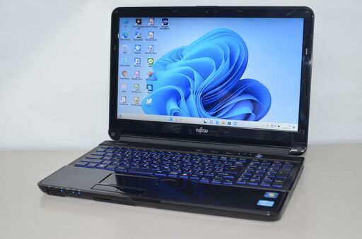 中古ノートパソコン 富士通 LIFEBOOK AH54/GN Windows11+office 大容量HDD1TB core i3-2350M/メモリ8GB/無線内蔵/DVDマルチ/Webカメラ搭載