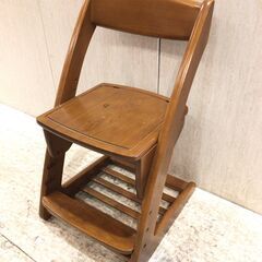 ■10777■maruni 学習机用イス 椅子 コロ付き 木製 ...