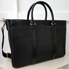 お値下げ中！ COACH コーチ ビジネスバッグ F71252 レキシントン サフィアーノ メトロポリタン ブラック 革 2WAY ショルダーバッグ 西岡店 COACH コーチ ビジネスバッグ F71252 レキシントン サフィアーノ