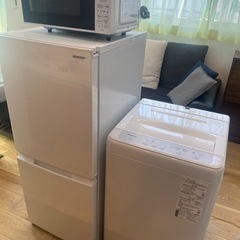 配送設置可能🉑家電3点セット　洗濯機　冷蔵庫　電子レンジ　