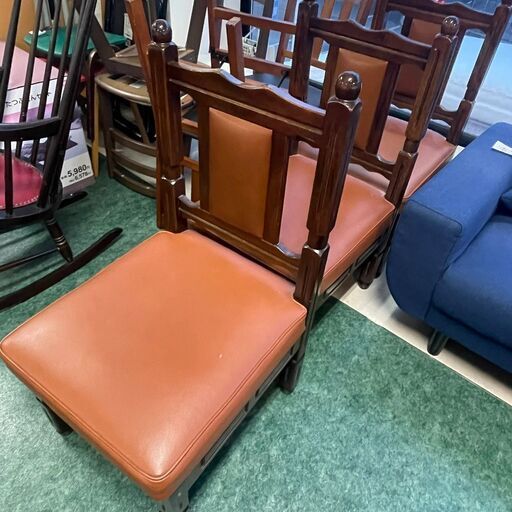 Hikaru/光製作所 ダイニング3脚セット 英国アンティーク風
