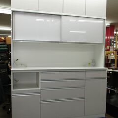 R057 国産 長 シュシュ キッチンボード キッチンボードボード、食器棚  幅170cm Used・美品