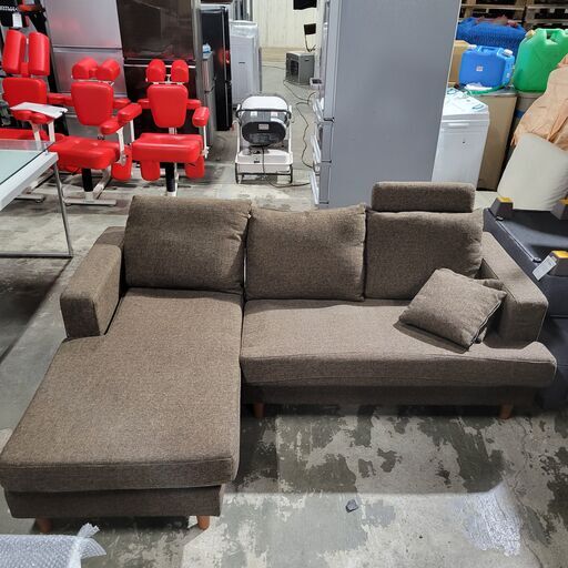 2P ソファ L字 ブラウン W1810×D1350×H800mm 菊TK ソファ 3人掛け「L/S 2P ソファ L字 ブラウン W1810×D1350×H800mm 菊TK ソファ 3人掛け「L/S
