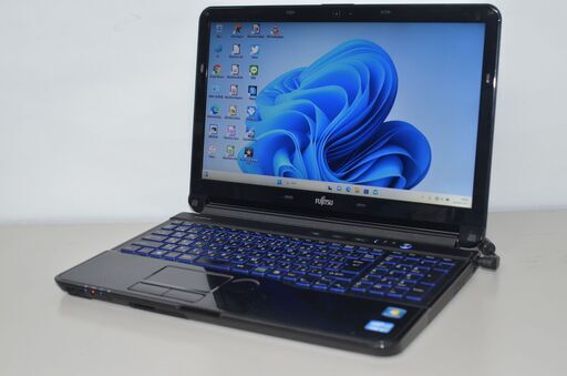 中古良品ノートパソコン 富士通 AH54/G Windows11+office 爆速SSD256GB core i5-2450M メモリー8GB 15.6インチ USB3.0 HDMI 無線 DVDマルチ